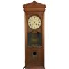 Image 1 : Antique Glass & Embossed Oak Case Bundy Time Recorder