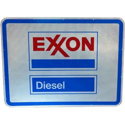 "EXXON Diesel" Reflective Road/Highway Tin Sign