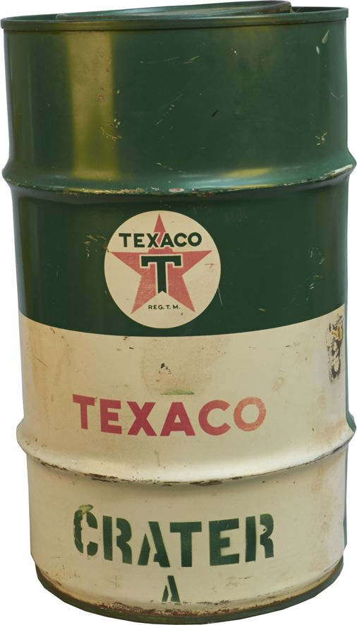 Vintage Texaco 100lb. Crater A Grease Metal Can