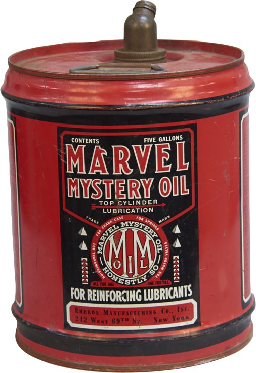 Vintage Marvel Mystery Oil 5-Gallons Metal Can