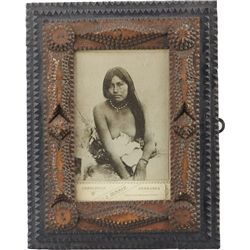 J. Demmer Indian Woman Early Black & White Picture