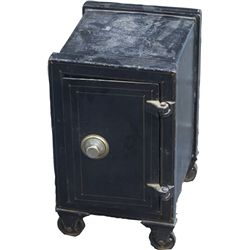 Cast-Iron Combination Lock Safe on Wheels