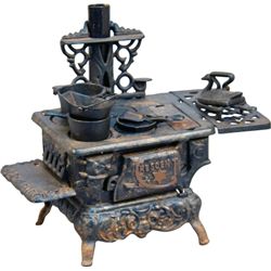 Early Crescent Miniature Ornate Stove