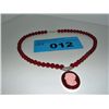 Image 1 : Red Onyx & Shell Cameo in Sterling Silver