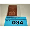 Image 1 : 2012 Solid Copper Bullion bar