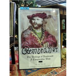 Framed rembrandt print
