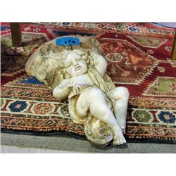 Plaster cherub wall sconse