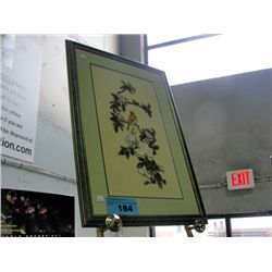 Nicely framed hand crafted embroidery