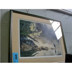 Framed limited edition signed and numbered print