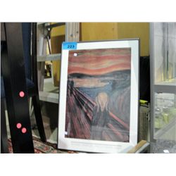 Framed print "the scream" by Edvard Munch