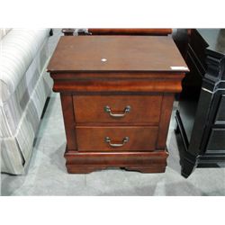 Eztia mahogany finish 3 drawer bedroom night table
