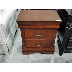Eztia mahogany finish 3 drawer bedroom night table