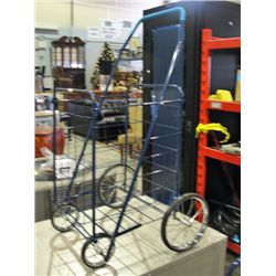 Folding grocery cart