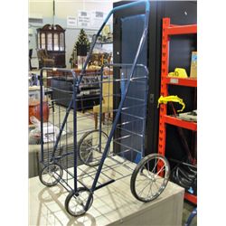 Folding grocery cart