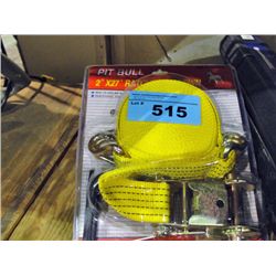 One Pitbull 2" by 27F rachet tiedown