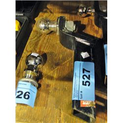 Trailer hitch bar and ball