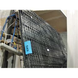 Black metal pet cage