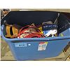 Image 1 : Blue rubbermaid of assorted tools hardware and mic
