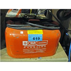 OMC outboard boat motor gas tank