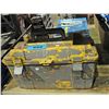 Image 1 : Grey and yellow toolbox and contents