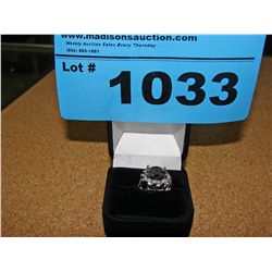 Sterling silver with cubic zirconia ladies ring