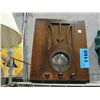 Image 1 : Antique walnut cased table radio