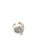 Stamped 10k gold ladies ring with diamonds