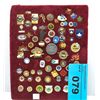 Image 1 : One padded display set of assorted collectors pins