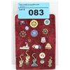 Image 1 : One padded display set of assorted collectors pins