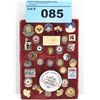 Image 1 : One padded display set of assorted collectors pins