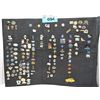Image 1 : One padded display set of assorted collectors pins
