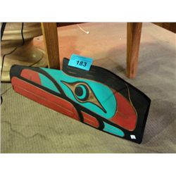 West coast native wood crafted raven,
