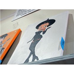 Betty Boop oil on canvas transfer print