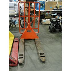 Rendall tractor company orange pallet jack