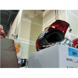 Extra large star/ red full faced motorcross helmet