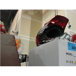 Extra large star/ red full faced motorcross helmet