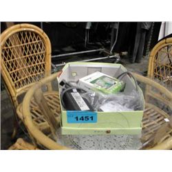 Box of Xbox 360 accessories