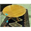Image 1 : Round solid oak single pedastol coffee table