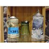 Image 1 : Lot of 3 collectable beer steins