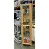 Image 1 : Pine and glass ikea display cabinet
