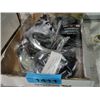 Image 1 : Box of assorted headsets, mp3 player, electronic