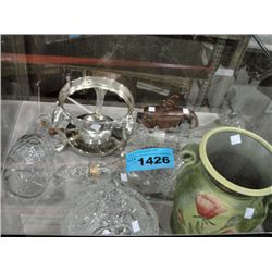 Lot of collectables; glasswares, ceramics, silver