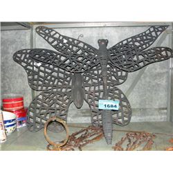 Lot of metal craft decorative garden ornaments