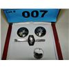 Image 1 : Mans 3 piece sterling silver tie, ring, cuff set