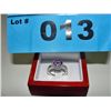 Image 1 : 4 carat round amethyst and diamond ring