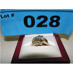10k gold 4.8gram .66carat diamond ring