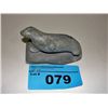 Image 1 : Inuit soapstone carving - seal on rock