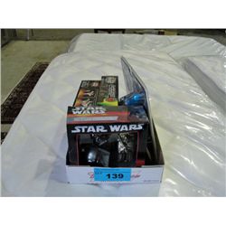 One box of star wars collectables