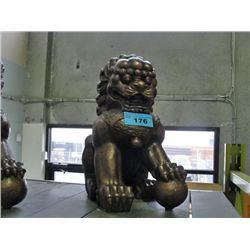 Entrance way ceramic foo dog