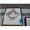 Image 1 : Framed west coast native print, signed